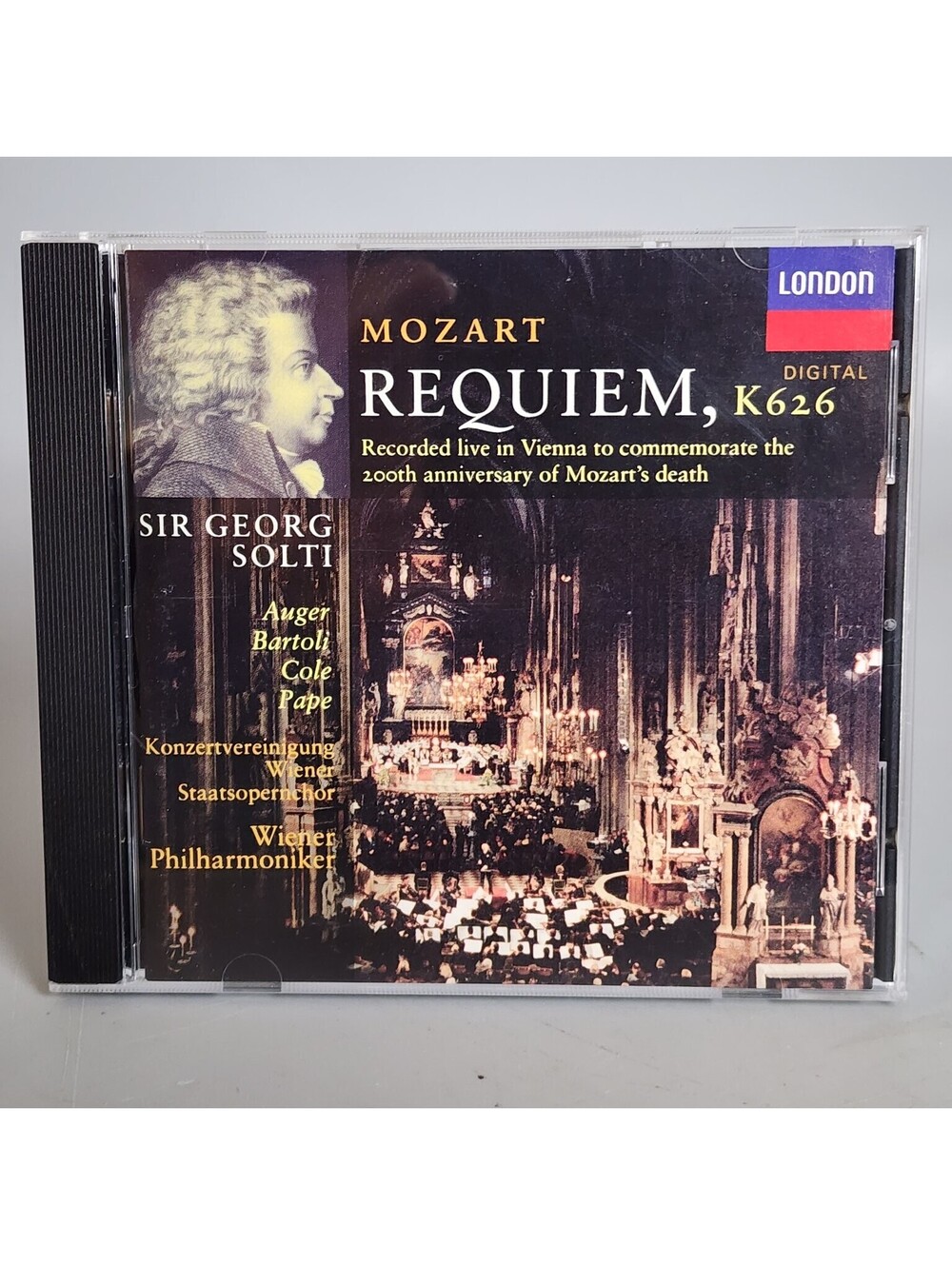 Mozart Requiem K626 Sir Georg Solti London Digital CD 1992 Vienna Recording NM